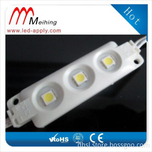 Injection led module 3pcs smd5050 IP67 12v input 68*20mm